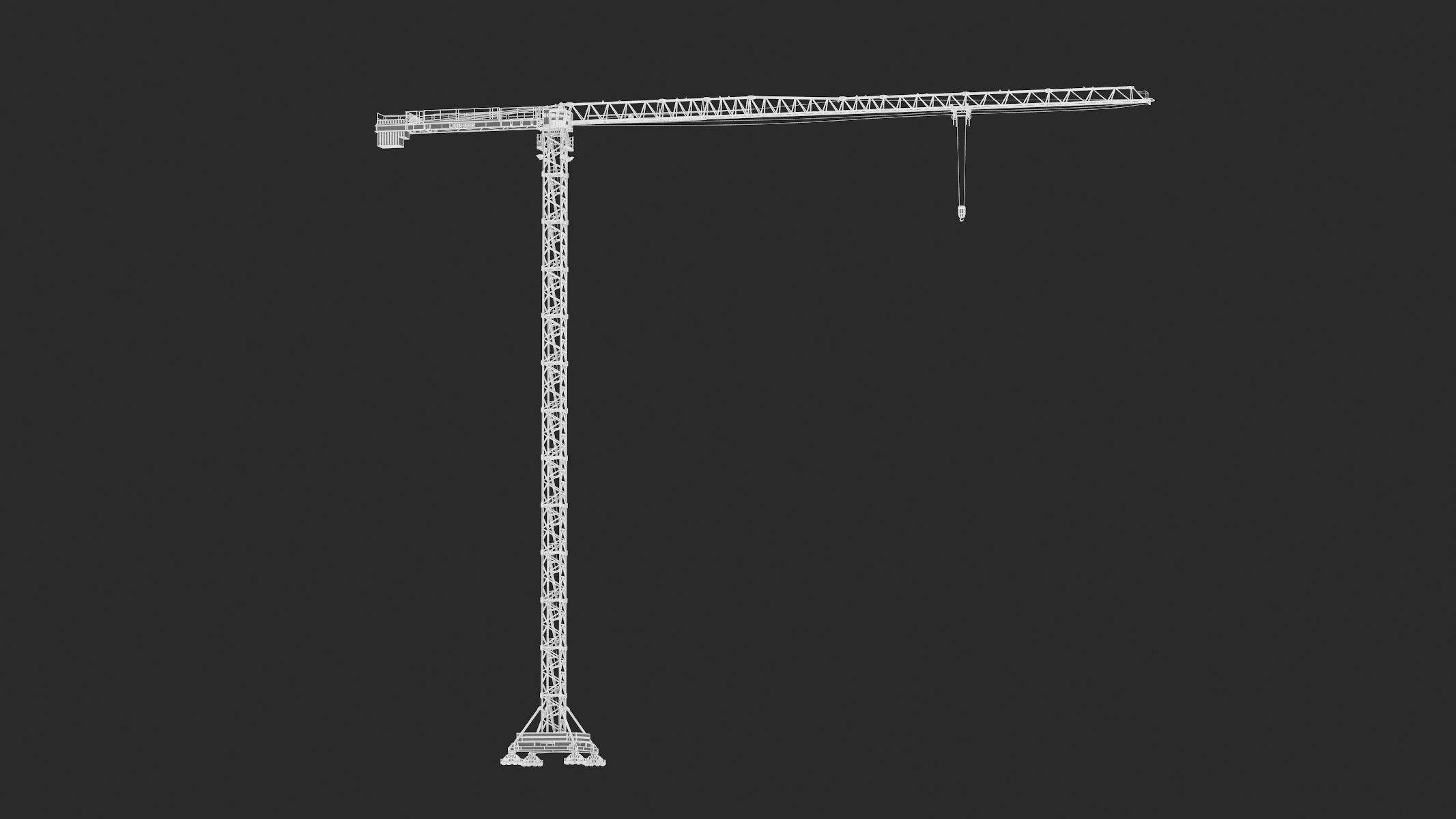 Tower Crane Liebherr 250 EC-B 12 Litronic 3D model_32