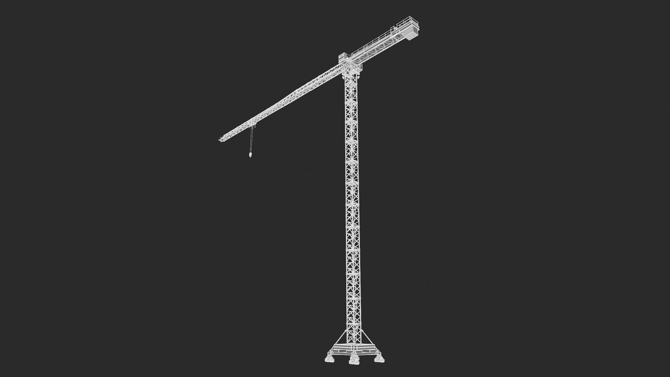 Tower Crane Liebherr 250 EC-B 12 Litronic 3D model_40