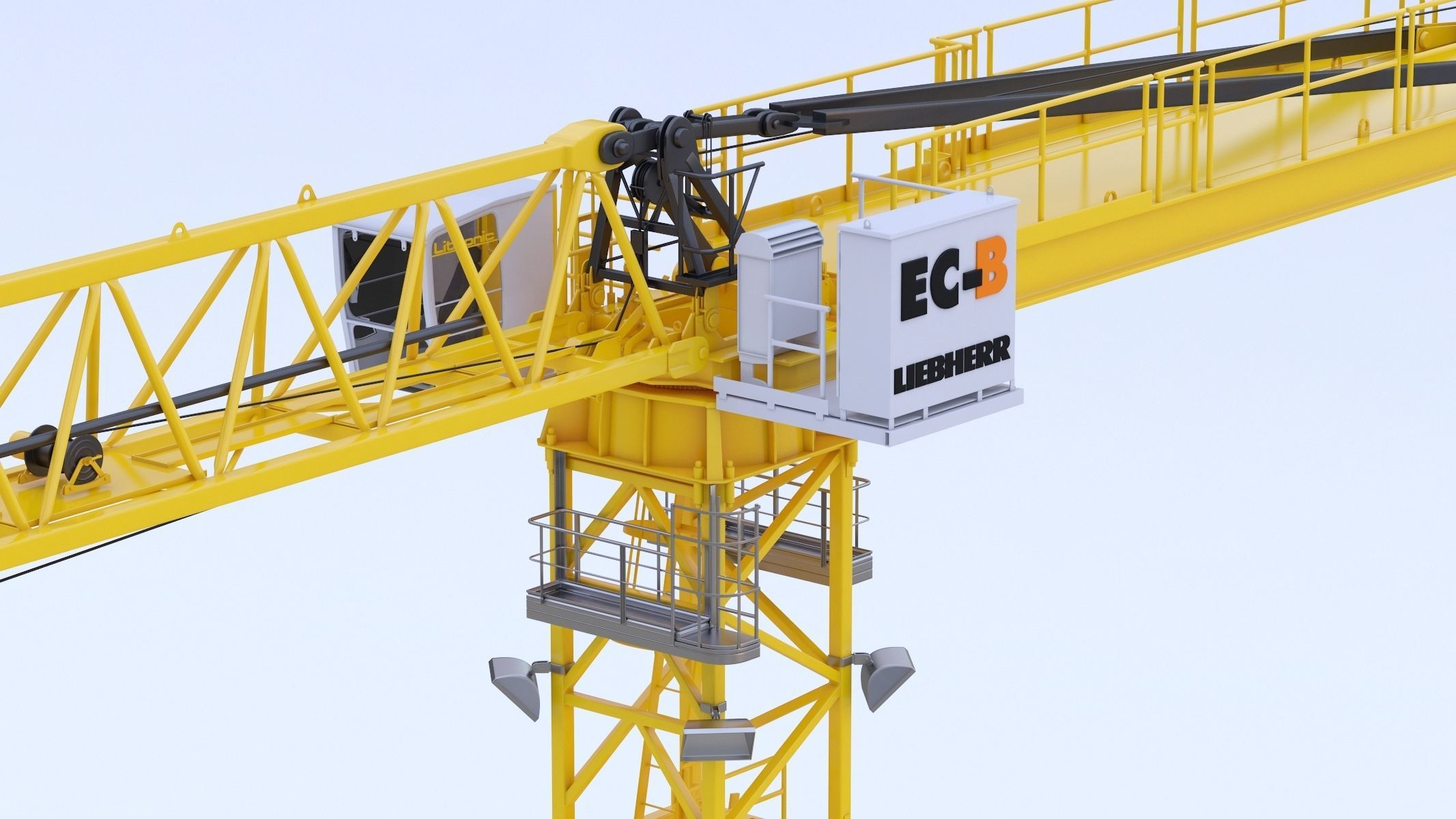 Tower Crane Liebherr 250 EC-B 12 Litronic 3D model_13