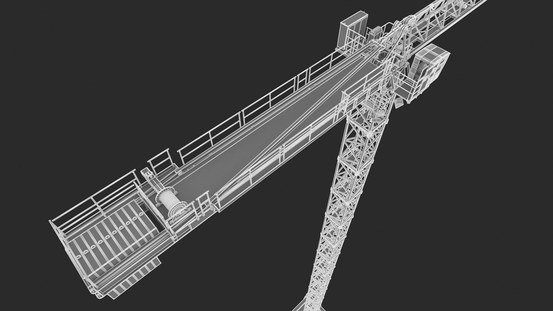 Tower Crane Liebherr 250 EC-B 12 Litronic 3D model_49
