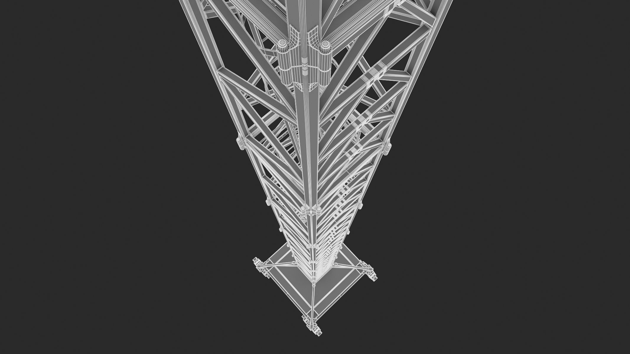 Tower Crane Liebherr 250 EC-B 12 Litronic 3D model_47