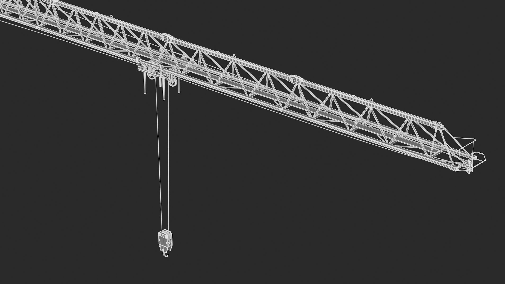 Tower Crane Liebherr 250 EC-B 12 Litronic 3D model_28