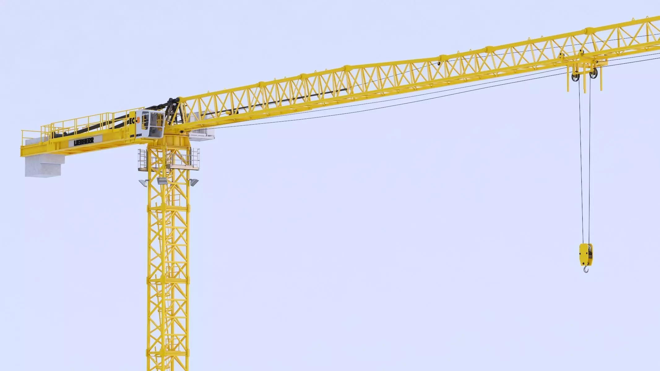 Tower Crane Liebherr 250 EC-B 12 Litronic 3D model_0