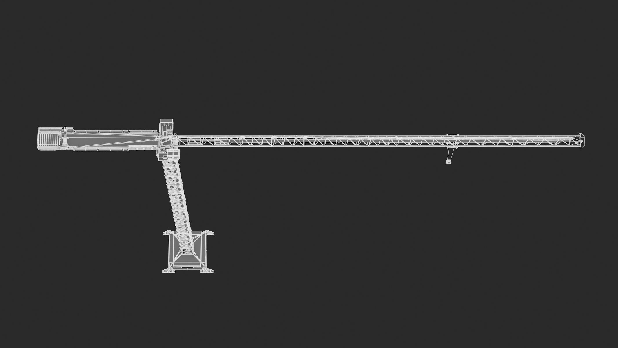 Tower Crane Liebherr 250 EC-B 12 Litronic 3D model_35