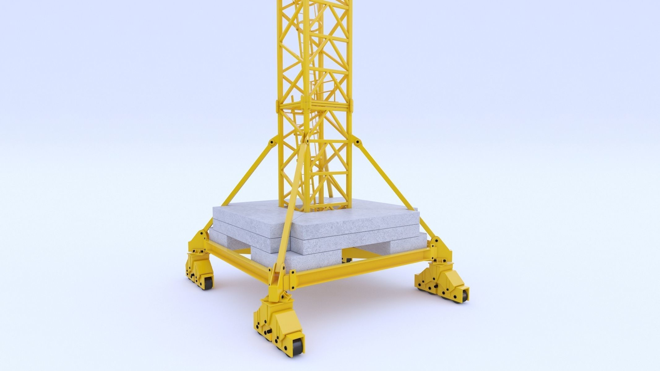 Tower Crane Liebherr 250 EC-B 12 Litronic 3D model_21