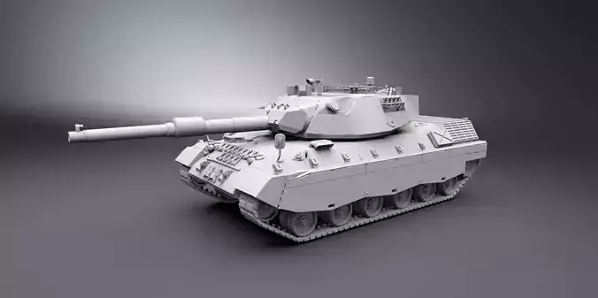 Leopard 1 A5 Scale model 3D print model
