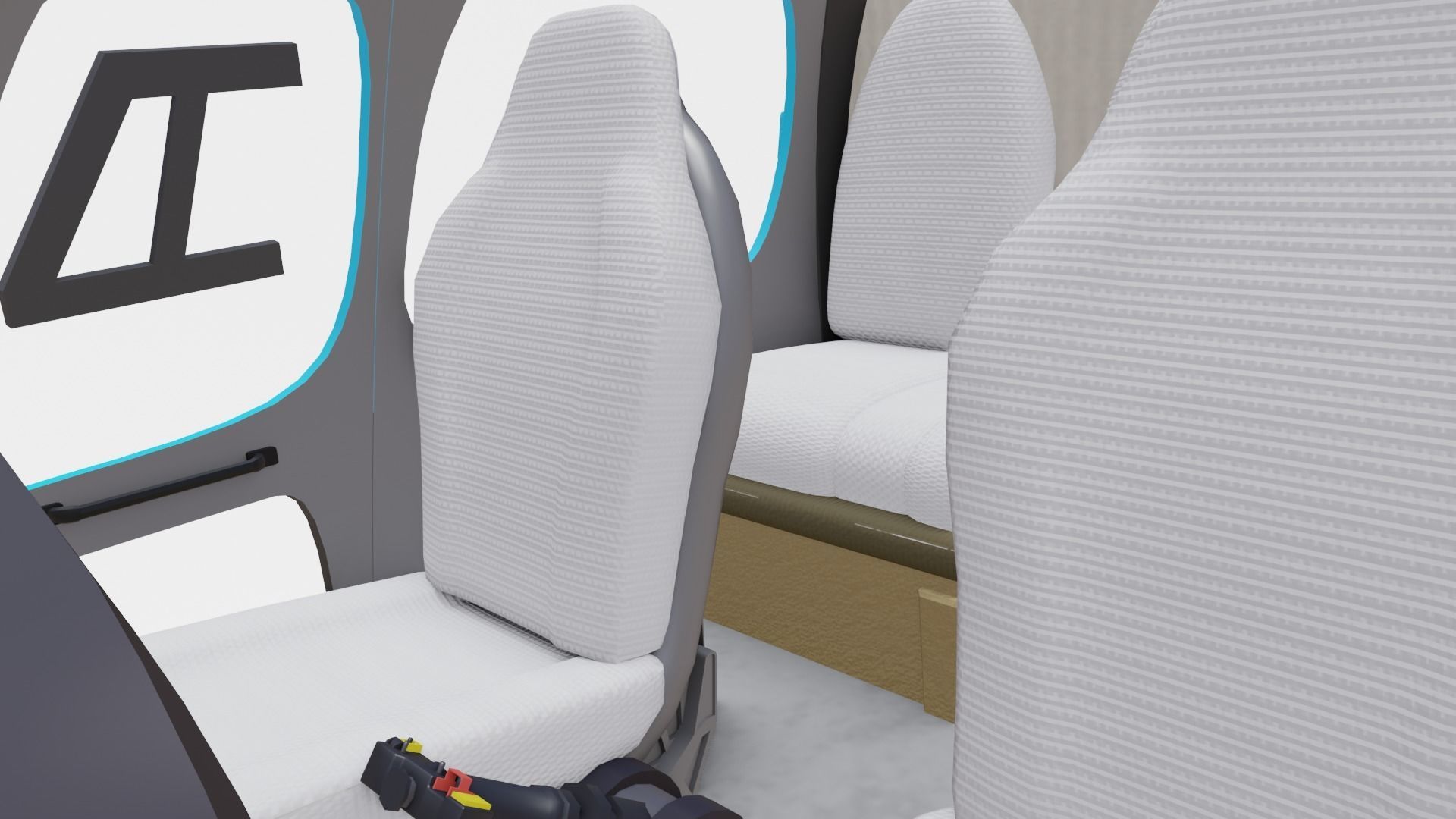 airbus helicopter as350 Low-poly 3D model_21