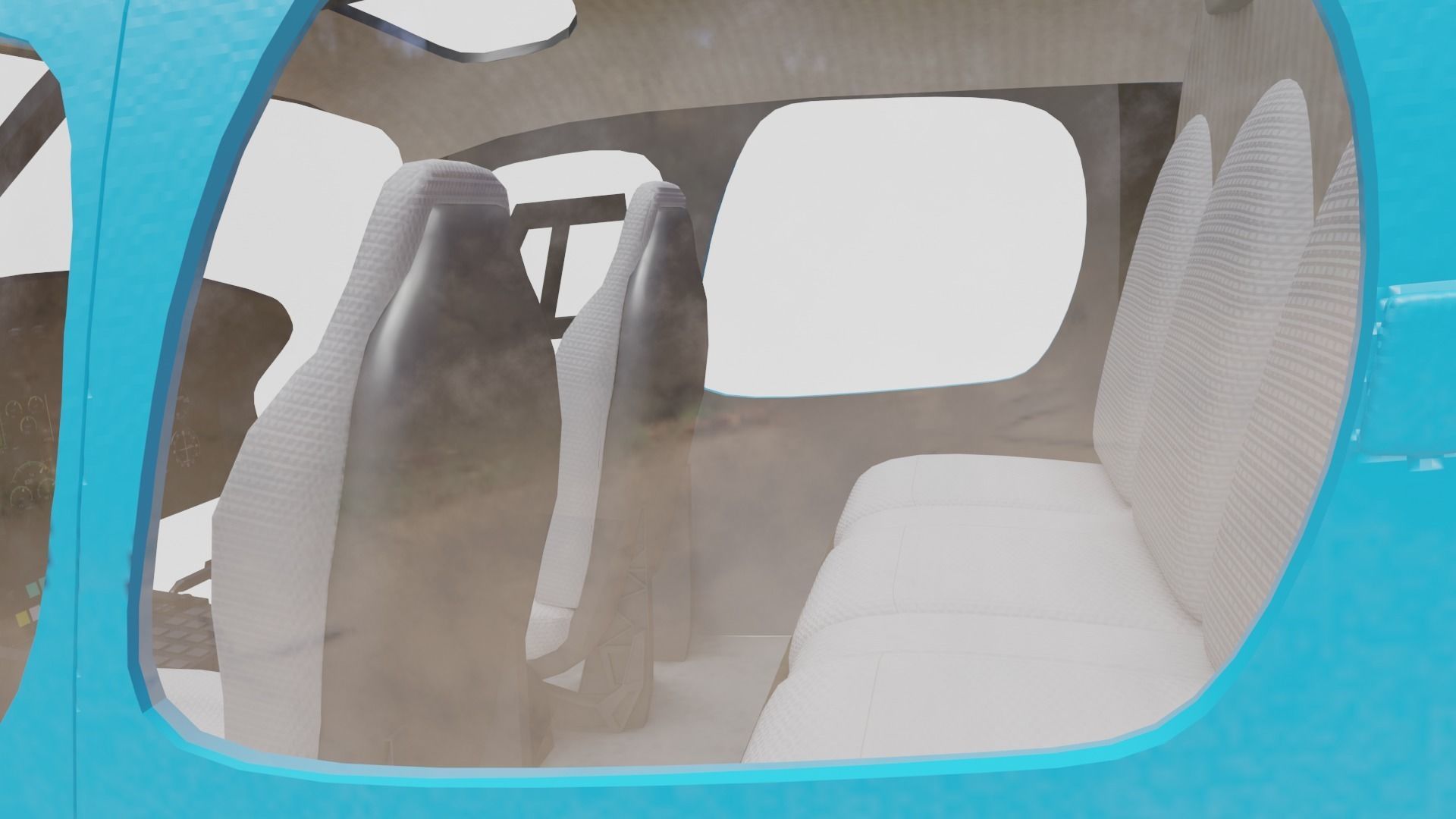 airbus helicopter as350 Low-poly 3D model_22