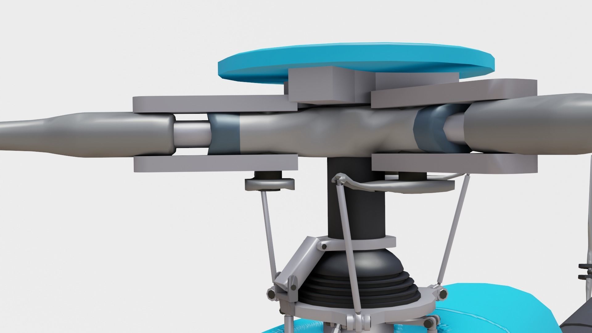 airbus helicopter as350 Low-poly 3D model_18