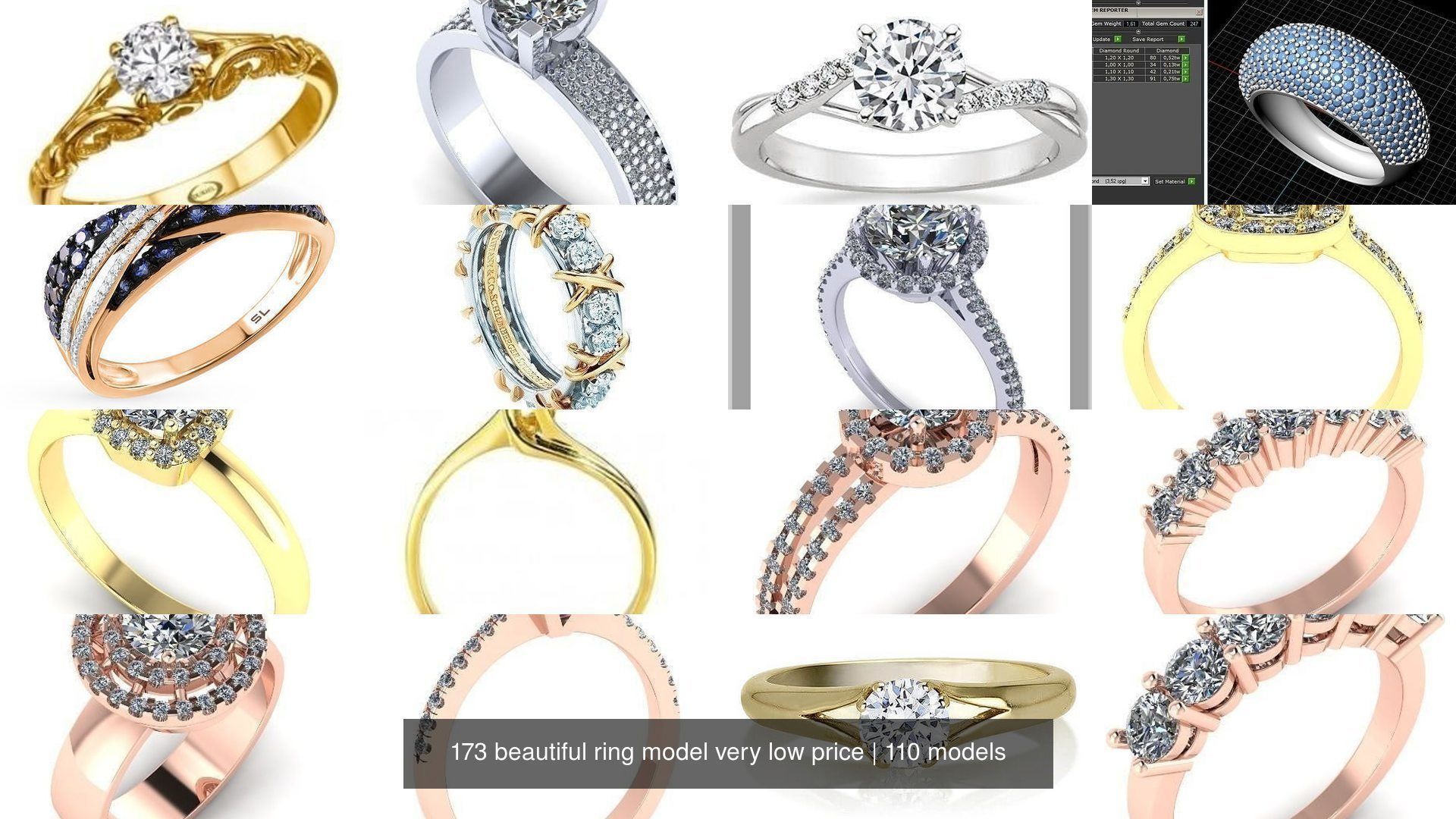173 beautiful ring model very low price 3D Model Collection_225