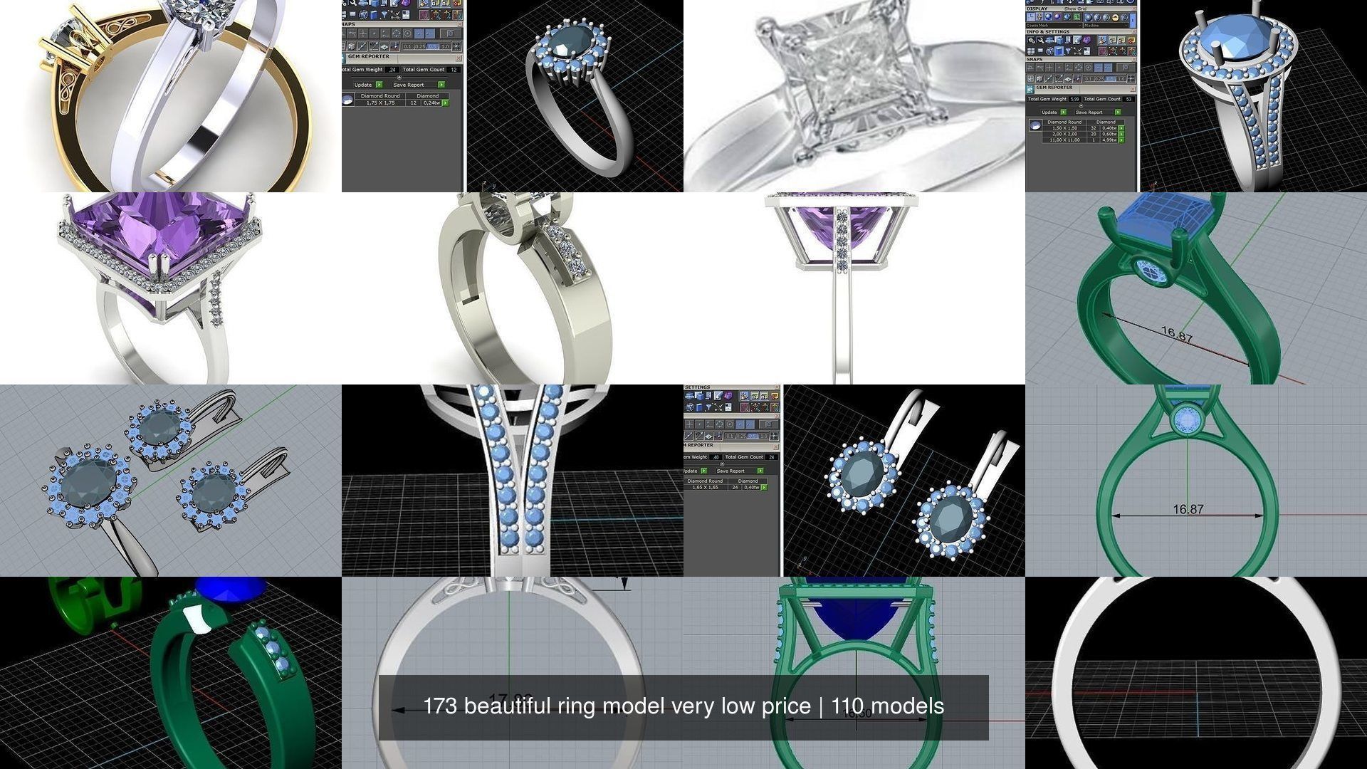 173 beautiful ring model very low price 3D Model Collection_543