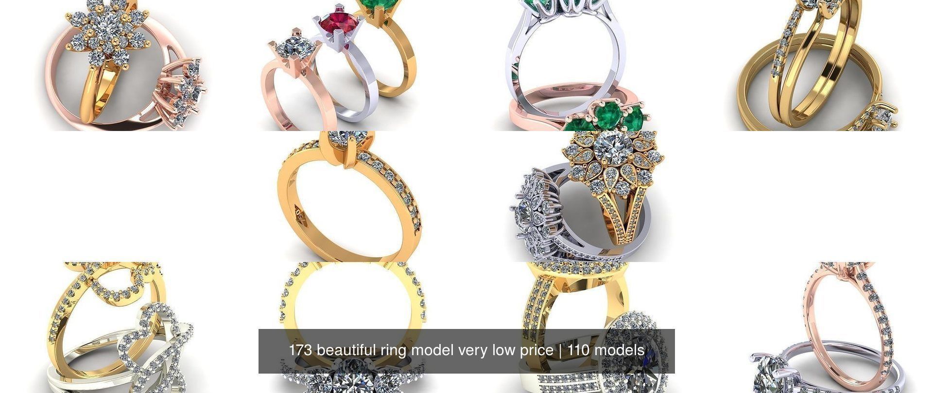 173 beautiful ring model very low price 3D Model Collection_361