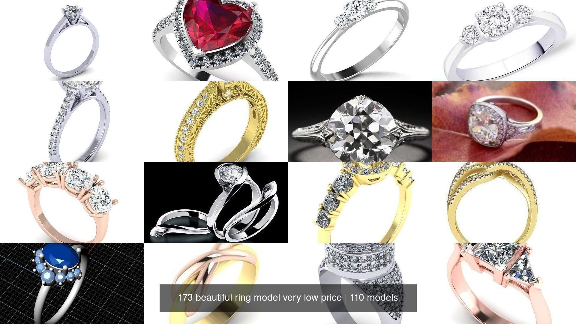 173 beautiful ring model very low price 3D Model Collection_98