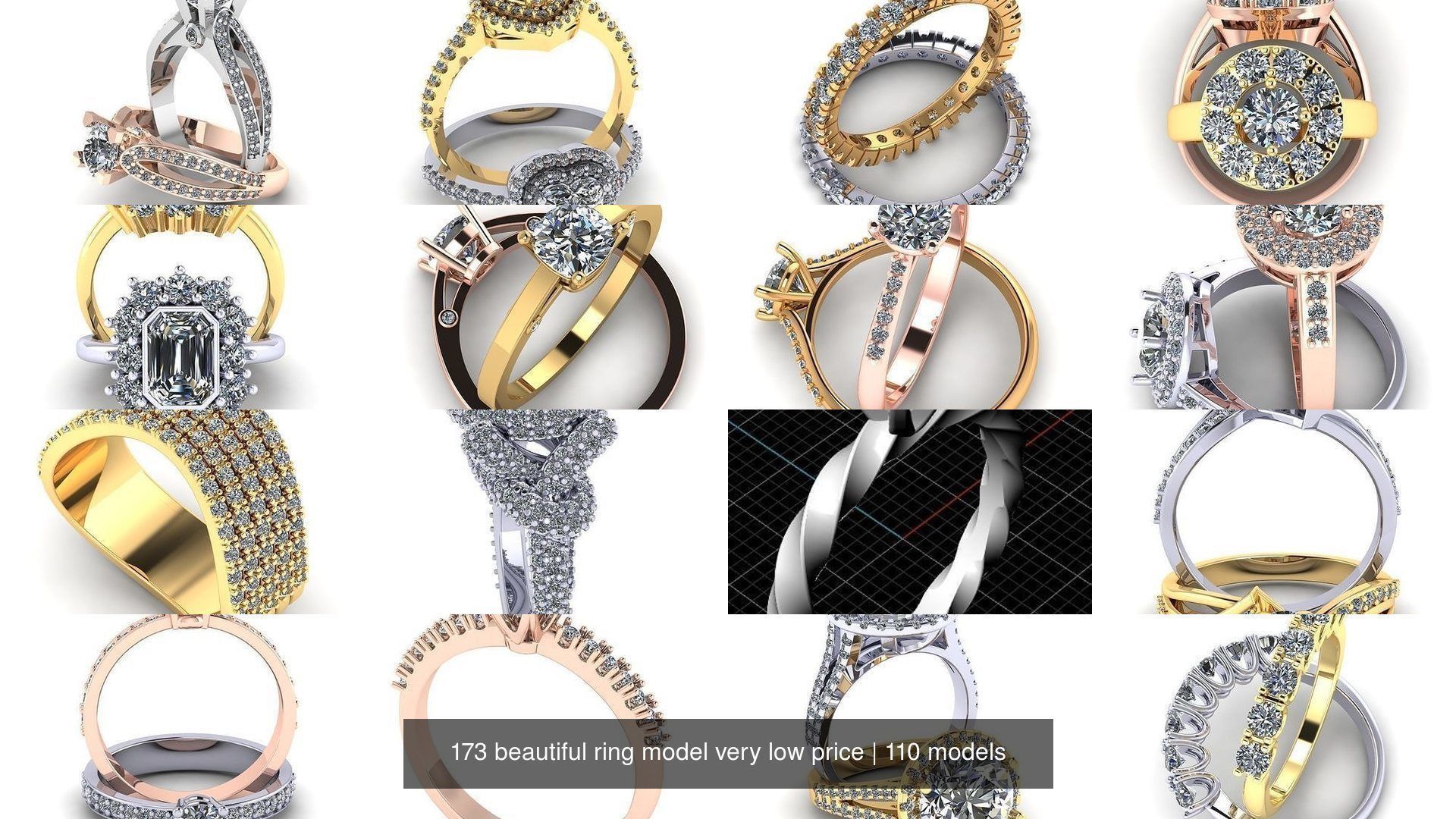 173 beautiful ring model very low price 3D Model Collection_431