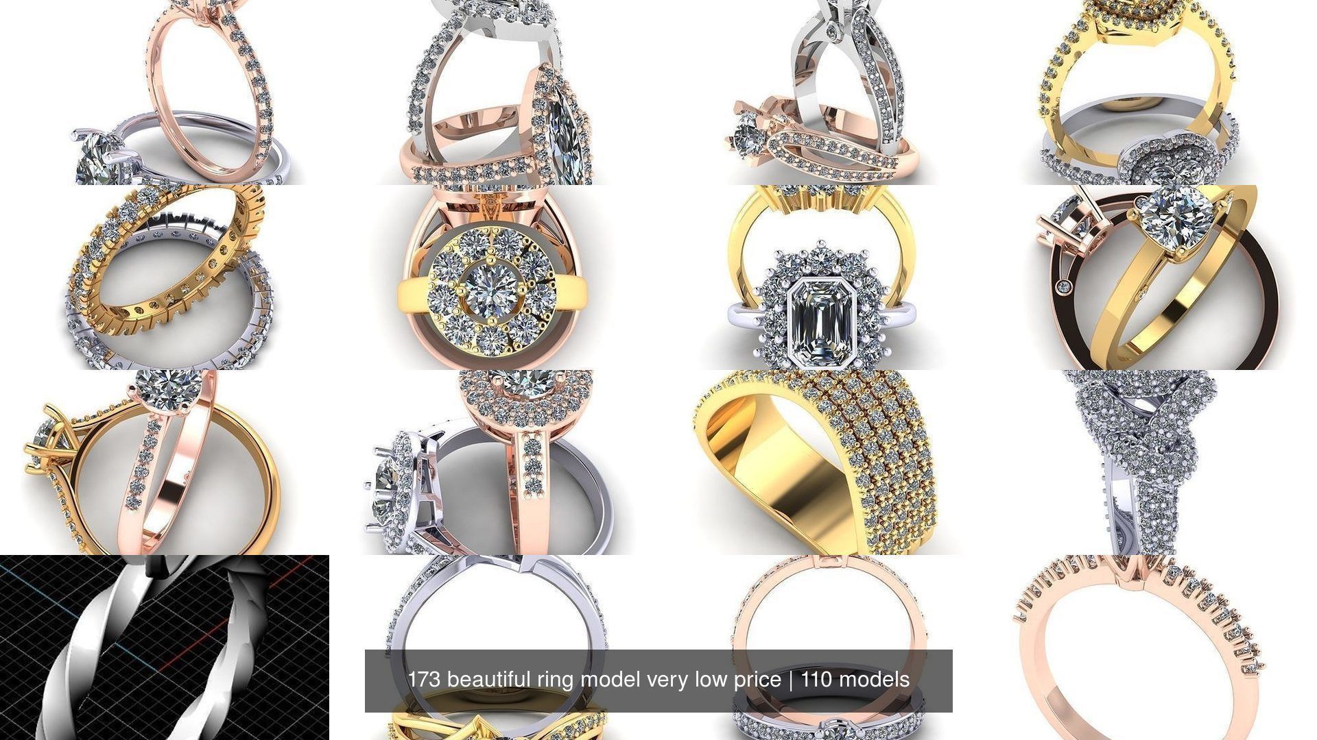 173 beautiful ring model very low price 3D Model Collection_435