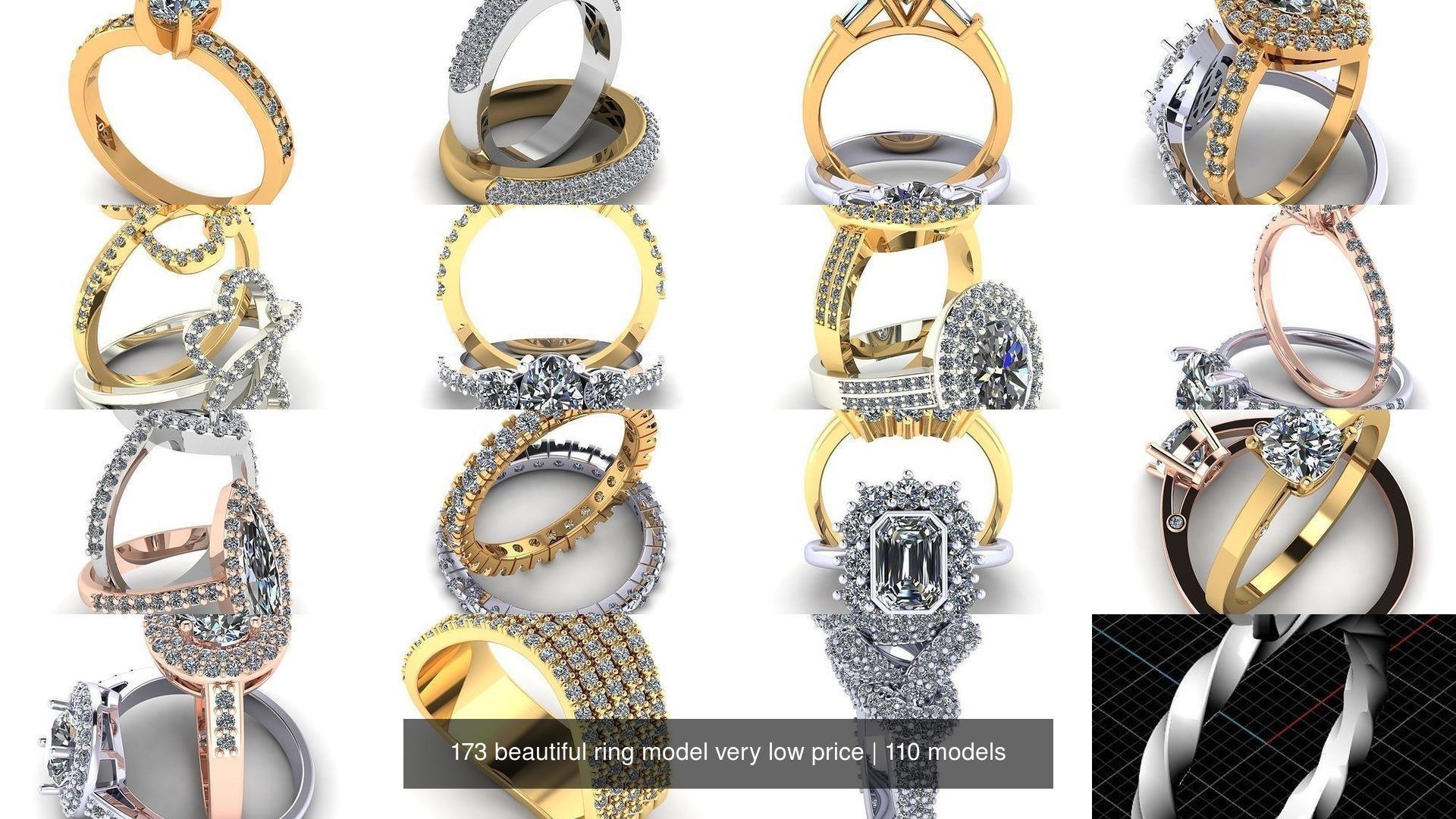 173 beautiful ring model very low price 3D Model Collection_331
