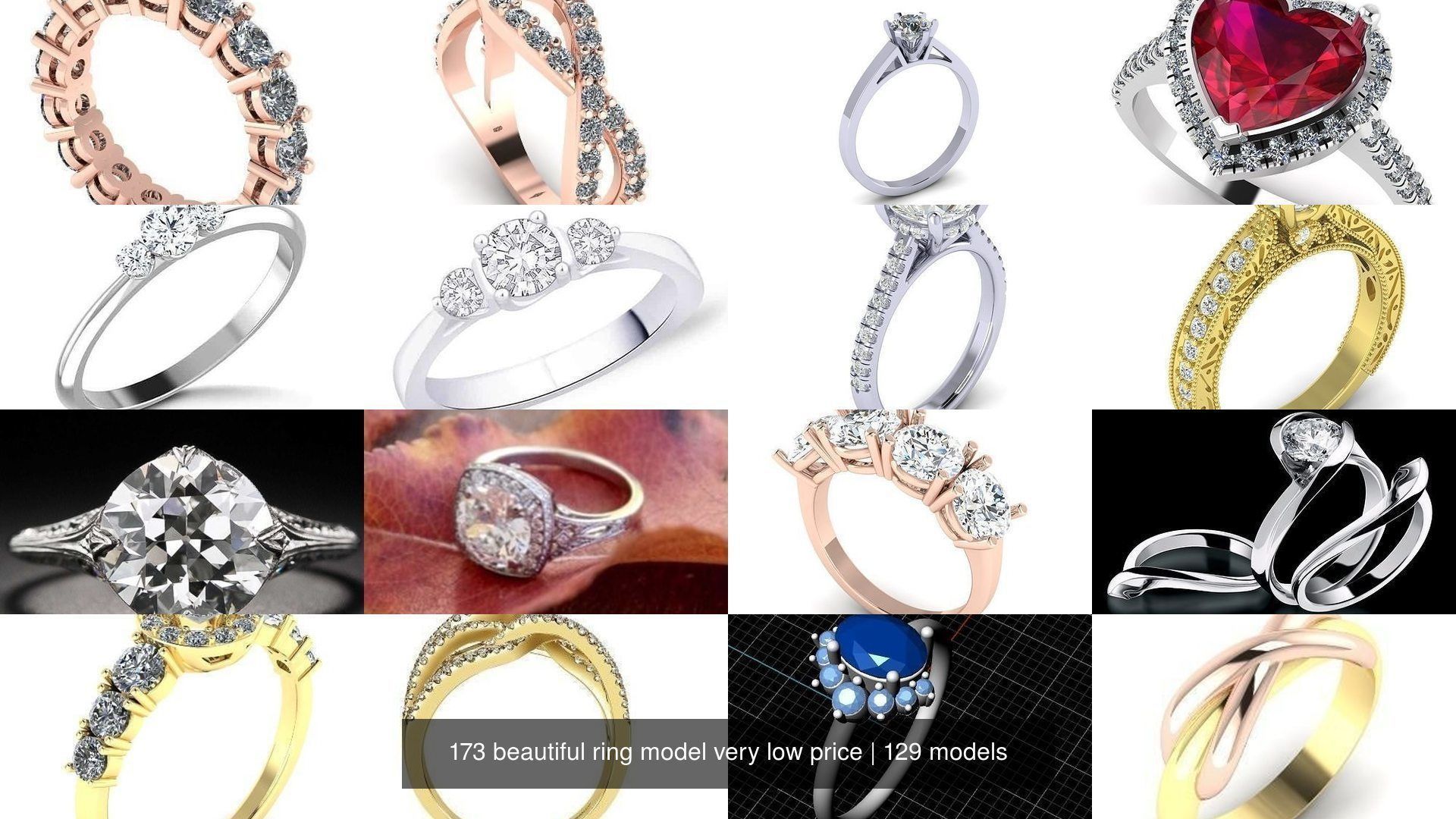 173 beautiful ring model very low price 3D Model Collection_87