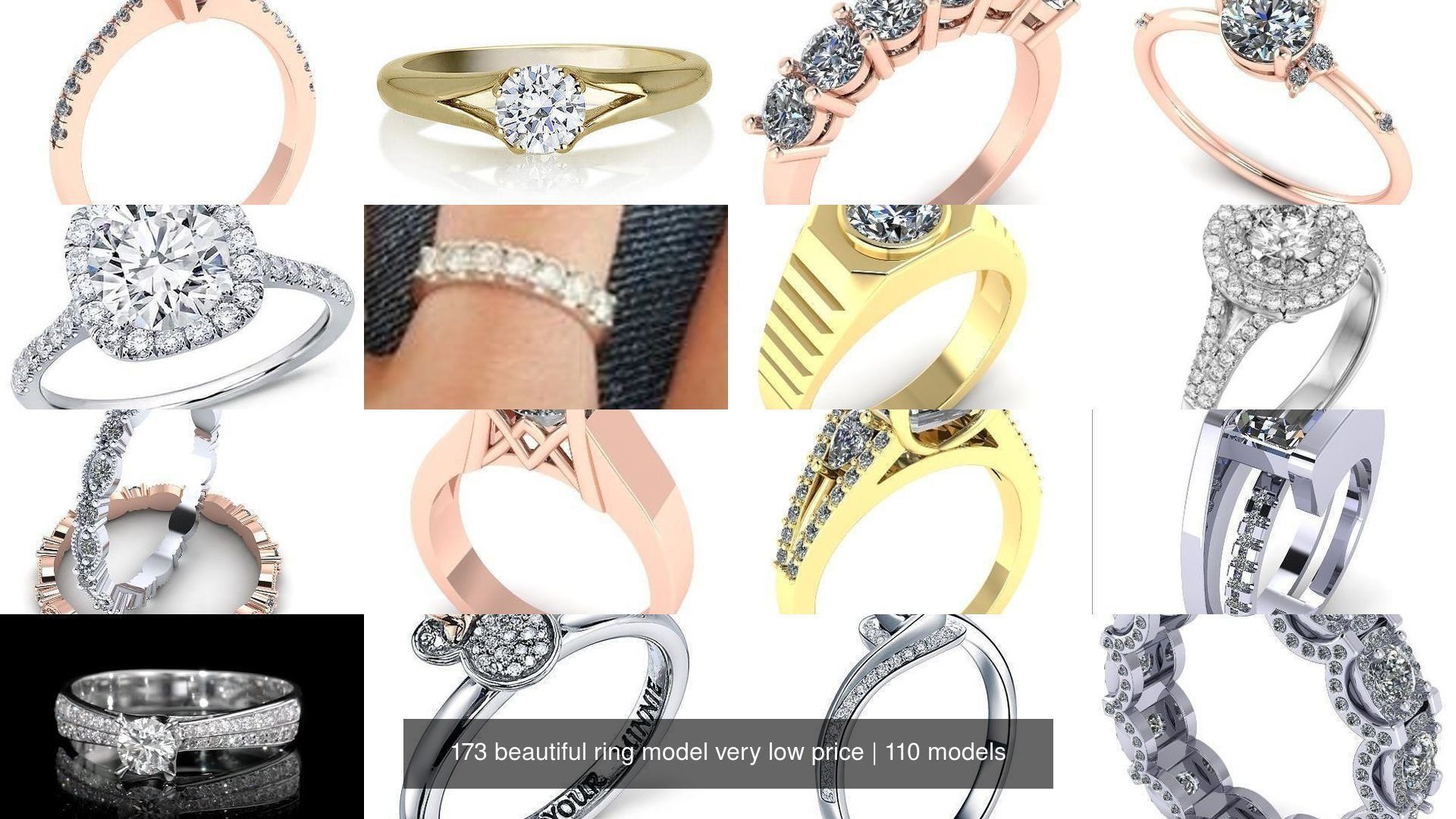 173 beautiful ring model very low price 3D Model Collection_300