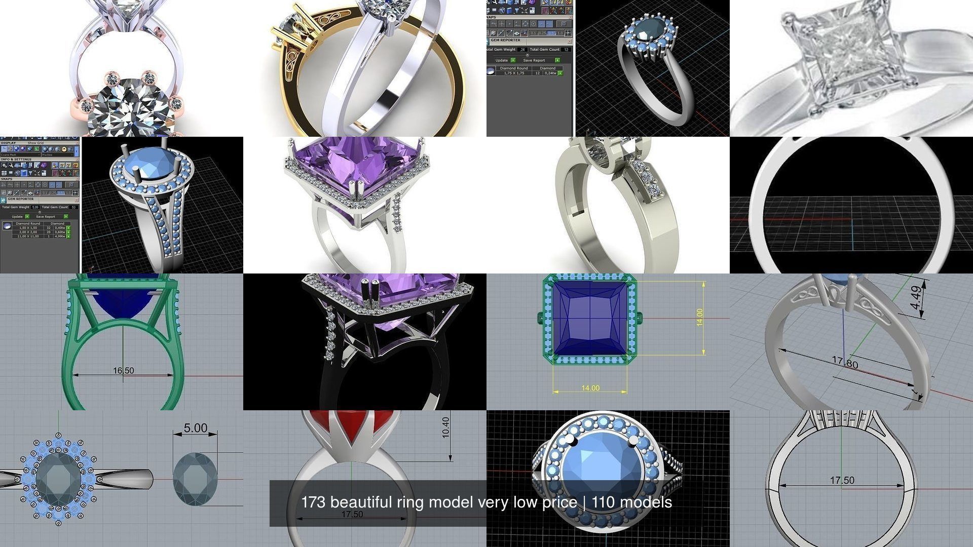 173 beautiful ring model very low price 3D Model Collection_535
