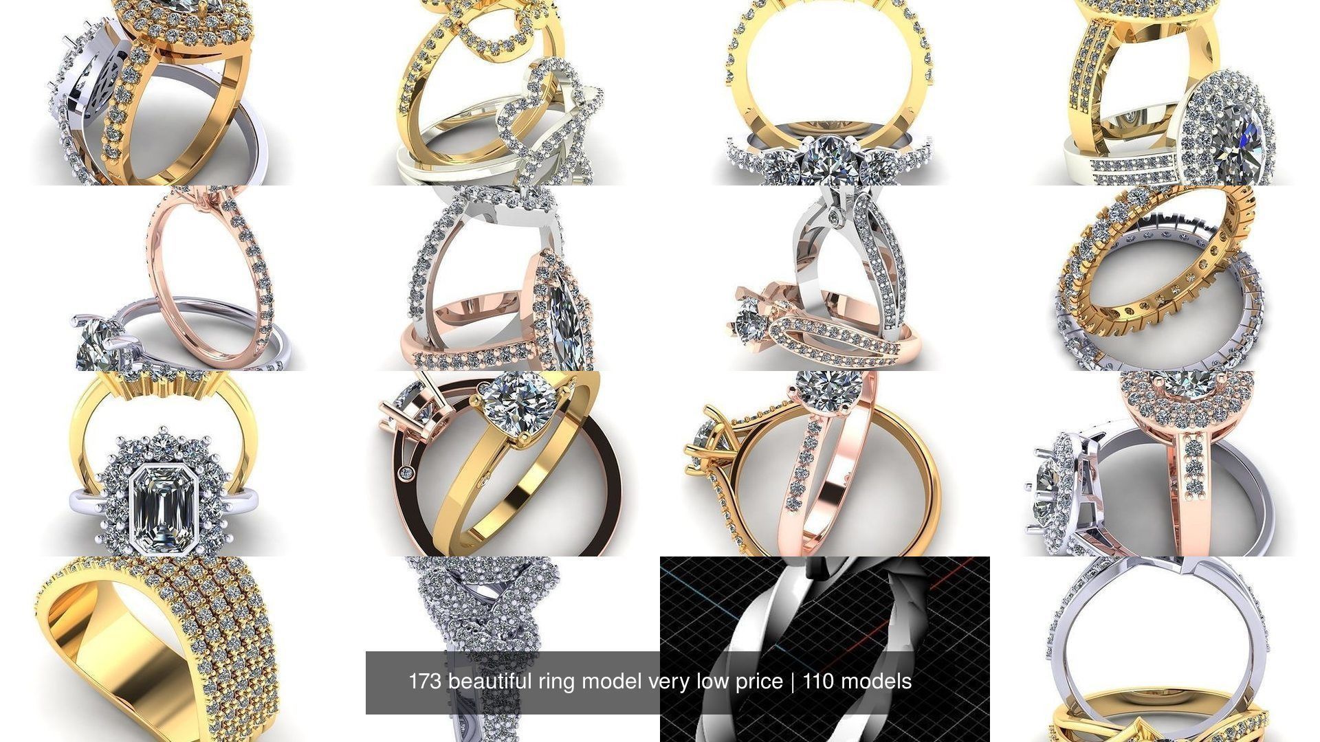173 beautiful ring model very low price 3D Model Collection_374