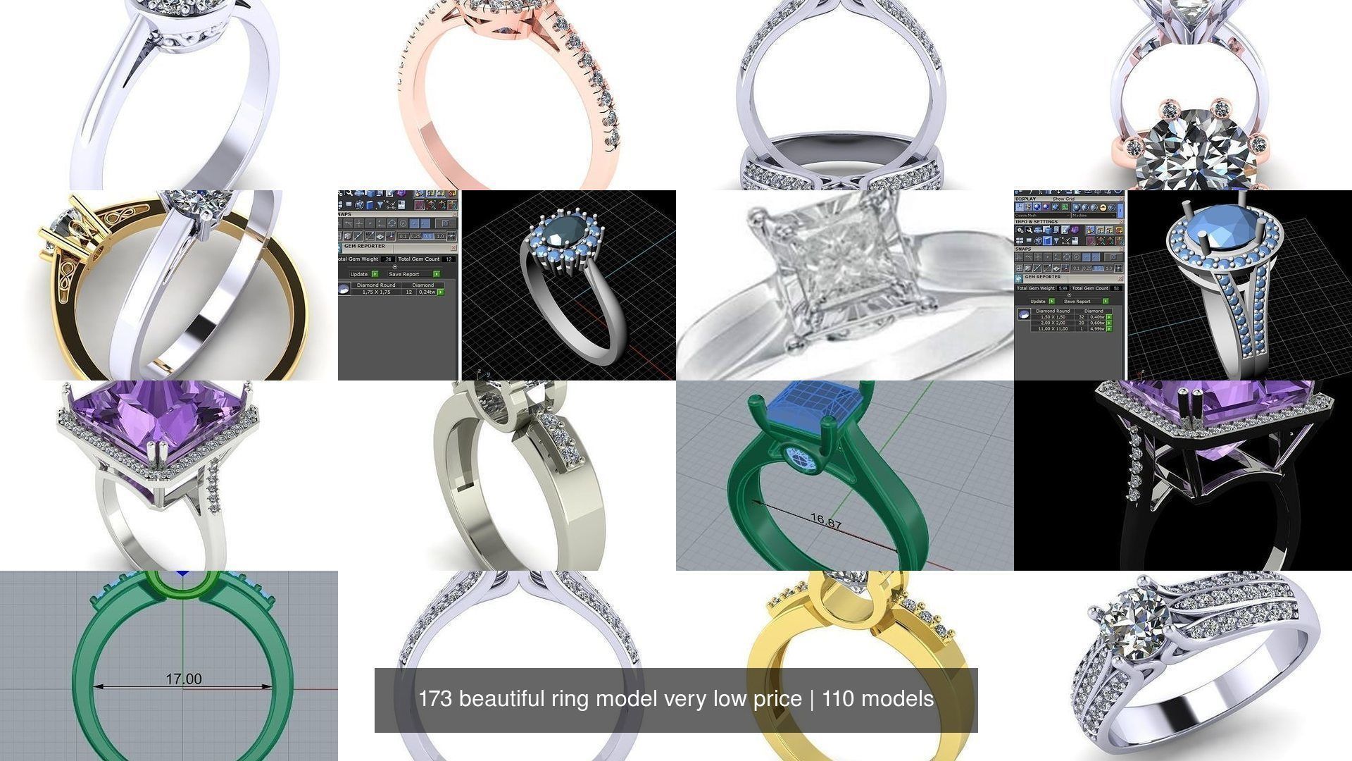 173 beautiful ring model very low price 3D Model Collection_443