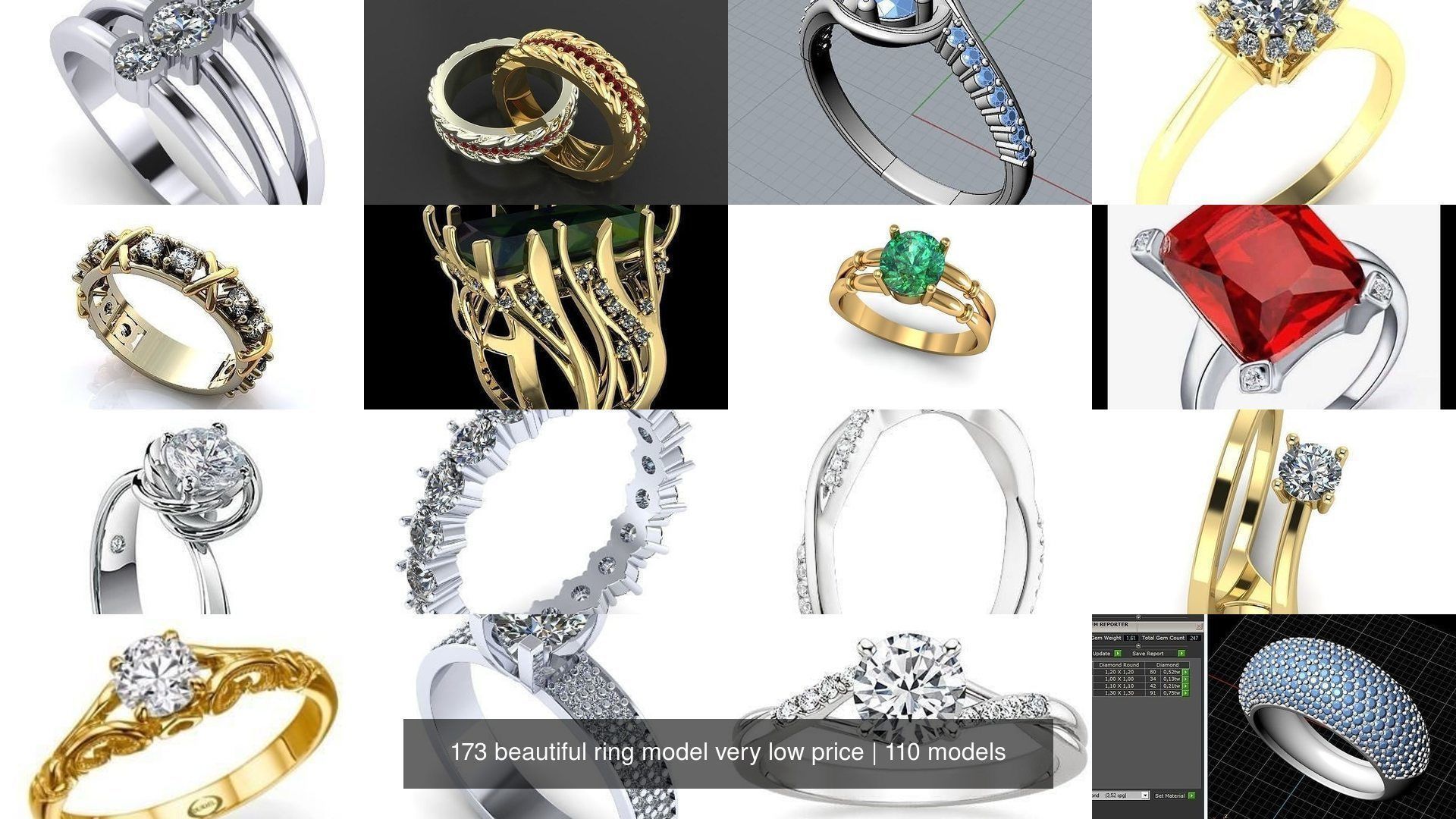 173 beautiful ring model very low price 3D Model Collection_222