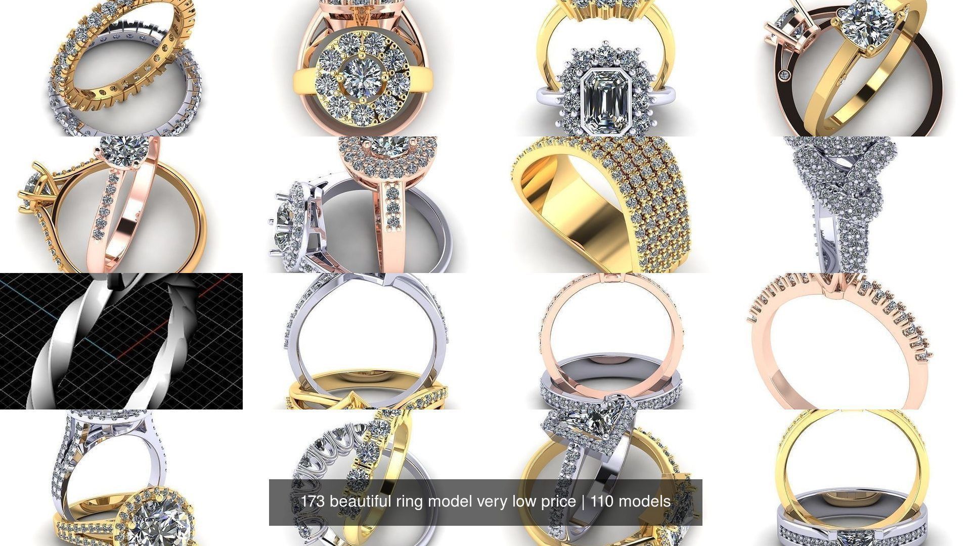 173 beautiful ring model very low price 3D Model Collection_419