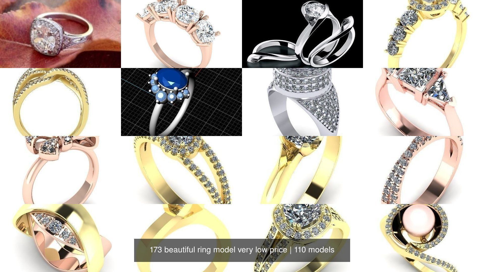 173 beautiful ring model very low price 3D Model Collection_95