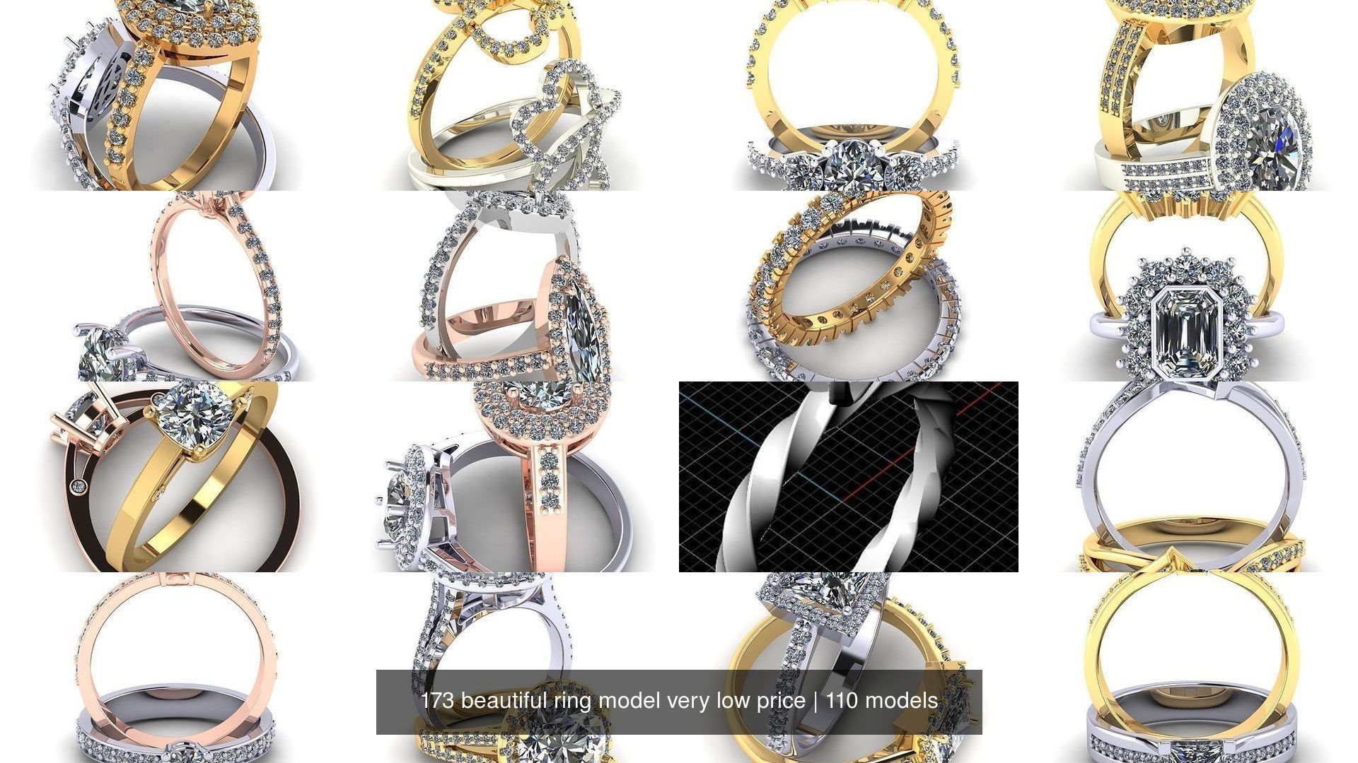 173 beautiful ring model very low price 3D Model Collection_336