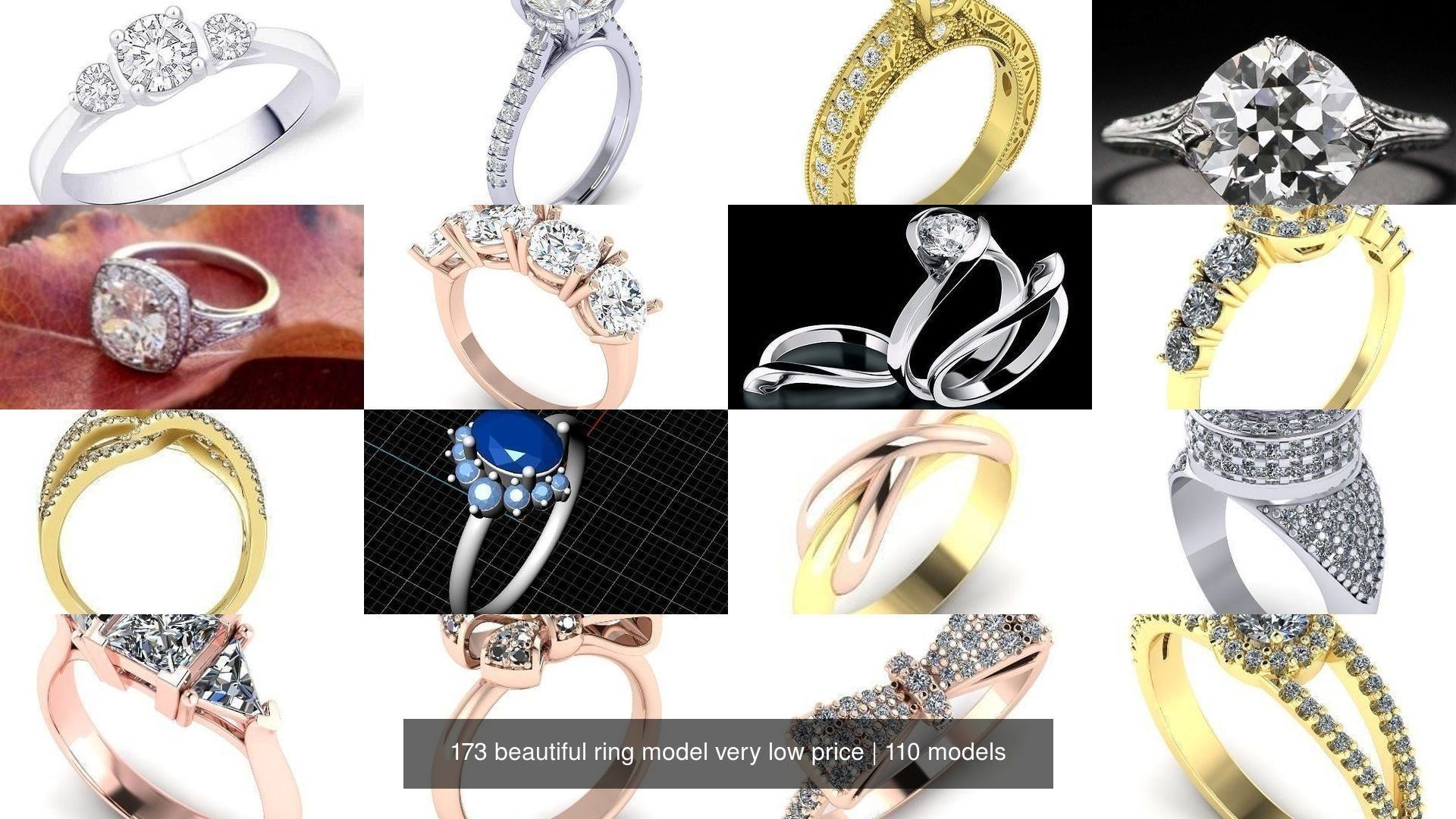 173 beautiful ring model very low price 3D Model Collection_97