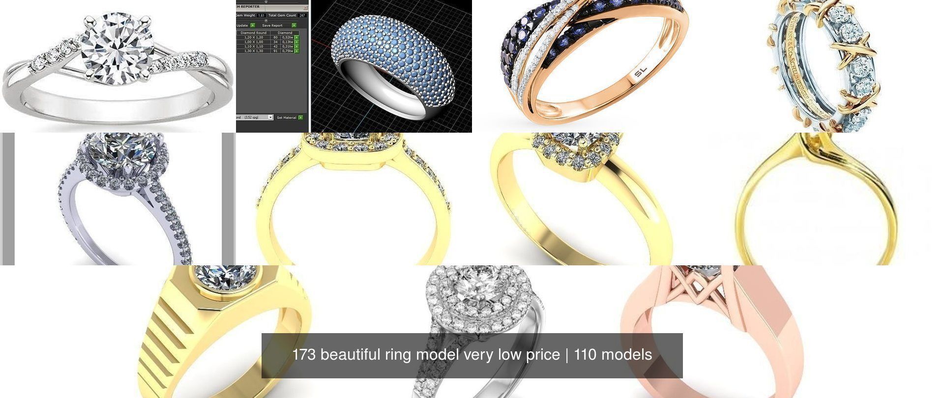 173 beautiful ring model very low price 3D Model Collection_257