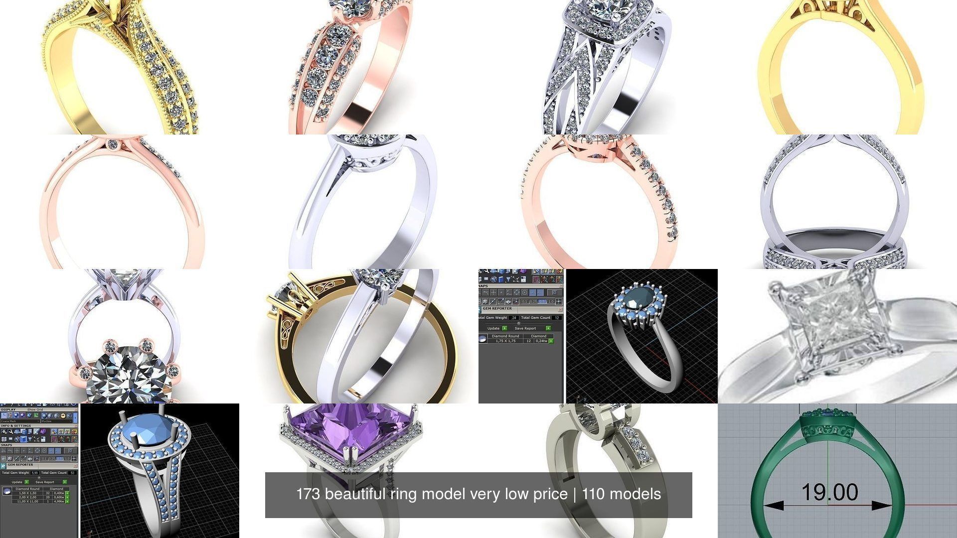 173 beautiful ring model very low price 3D Model Collection_400