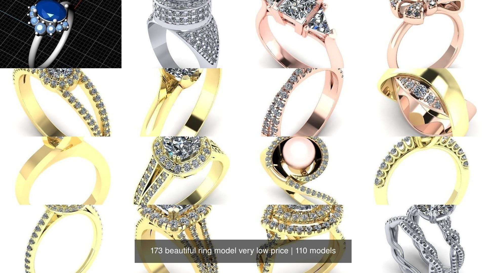 173 beautiful ring model very low price 3D Model Collection_139