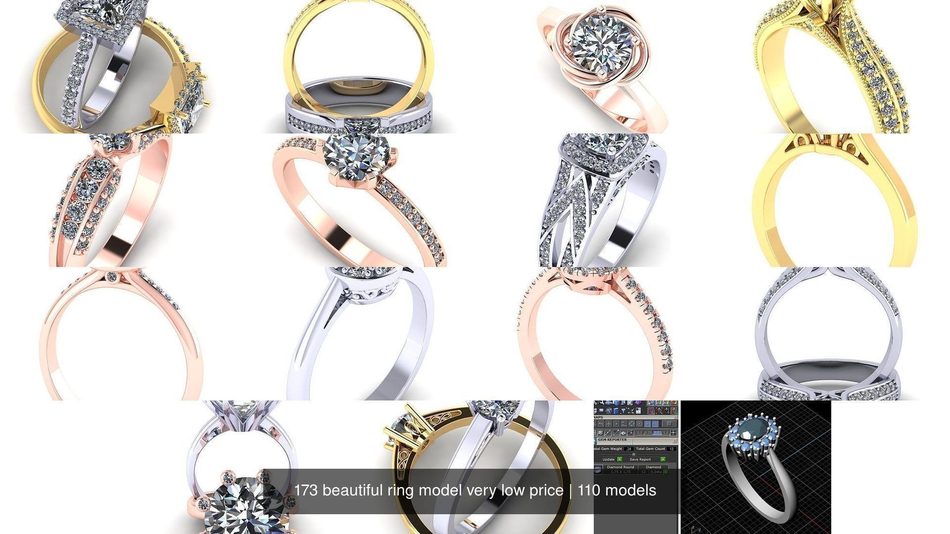 173 beautiful ring model very low price 3D Model Collection_456