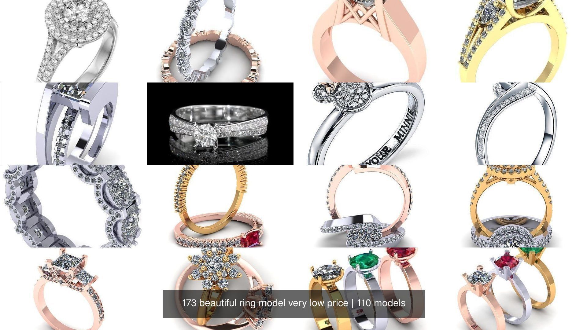 173 beautiful ring model very low price 3D Model Collection_350
