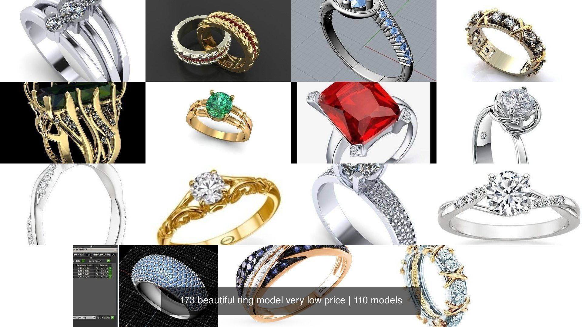173 beautiful ring model very low price 3D Model Collection_196