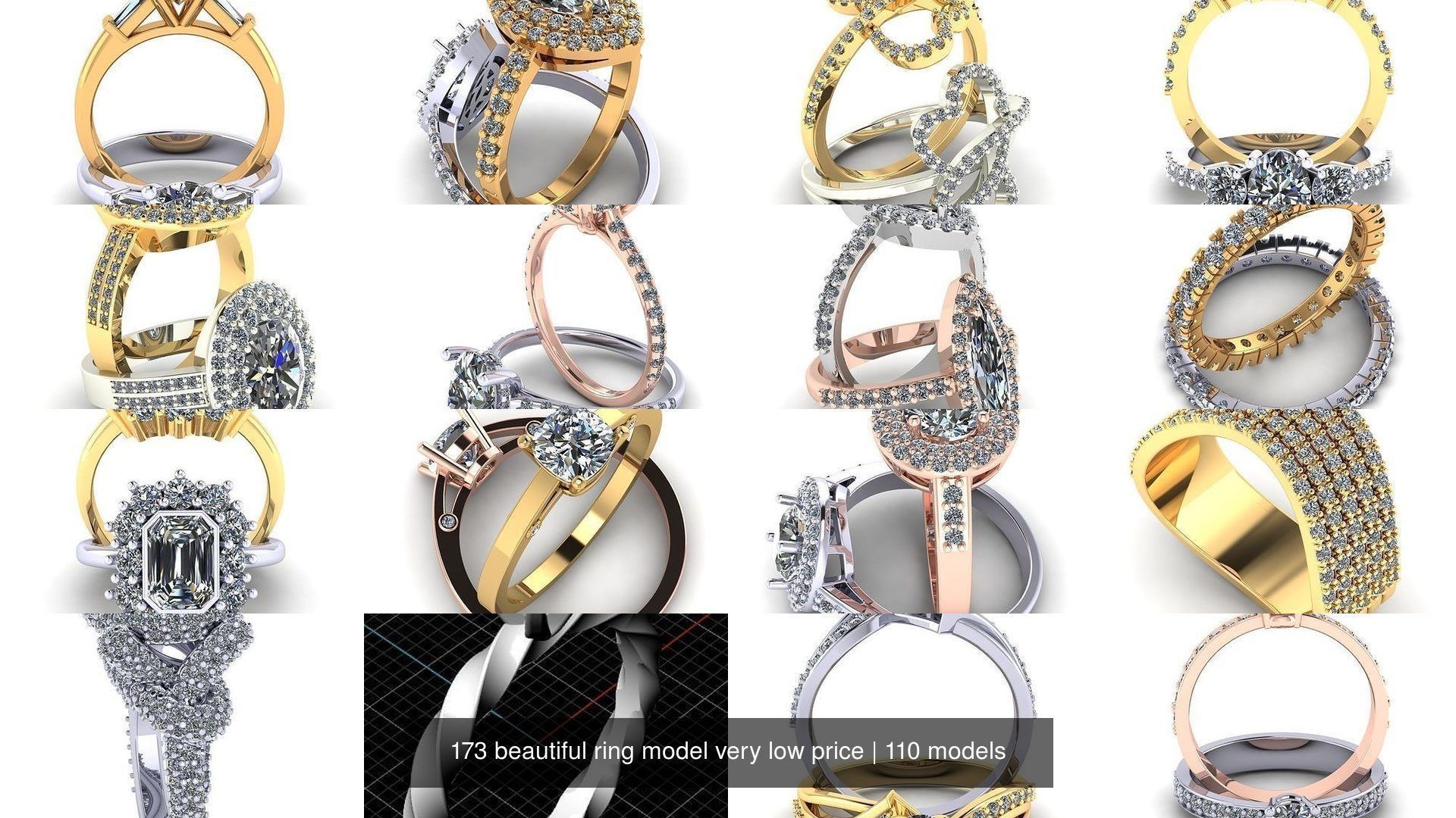 173 beautiful ring model very low price 3D Model Collection_329