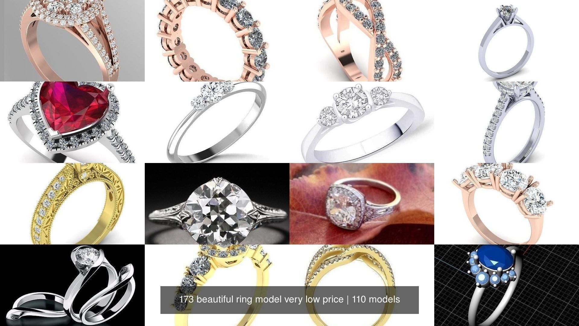 173 beautiful ring model very low price 3D Model Collection_72