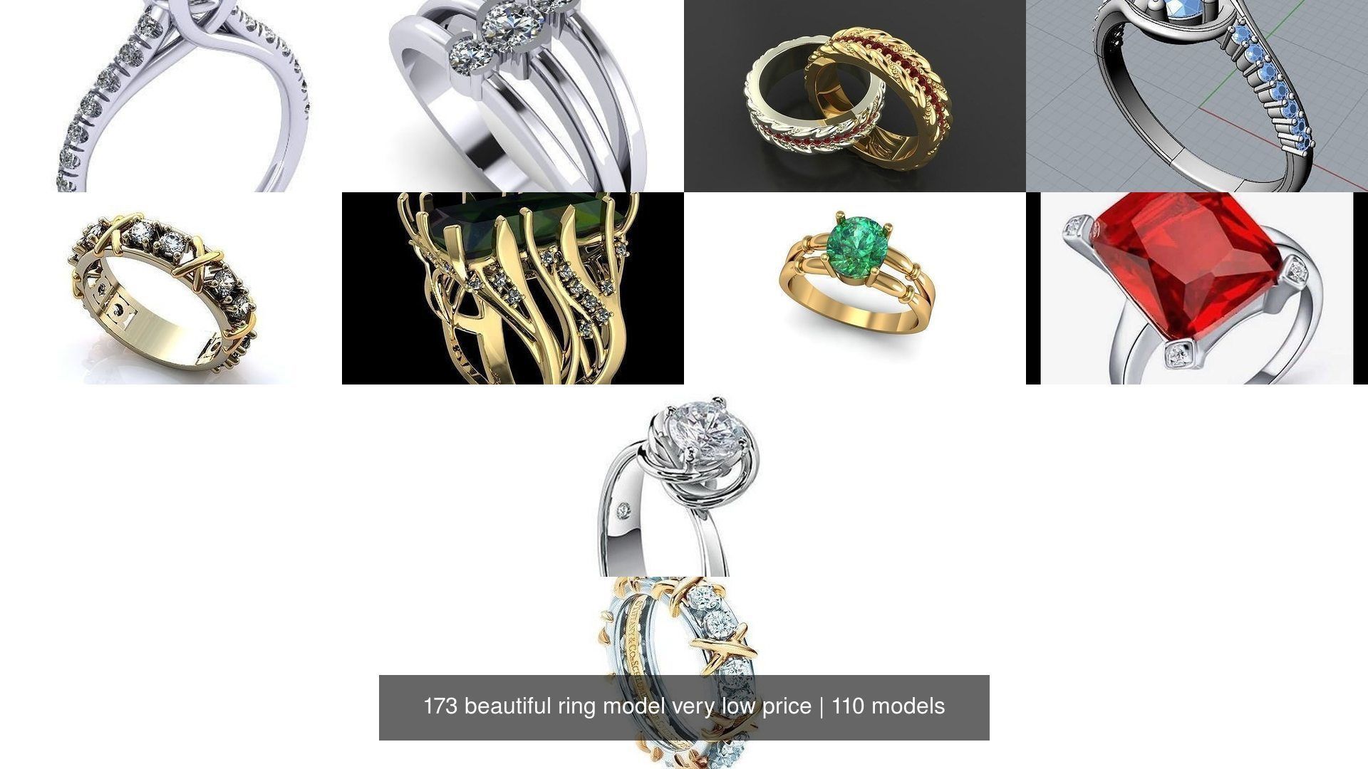 173 beautiful ring model very low price 3D Model Collection_199