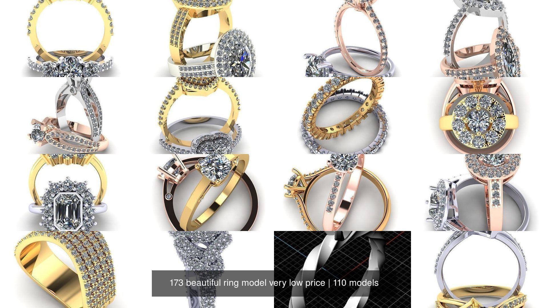 173 beautiful ring model very low price 3D Model Collection_428