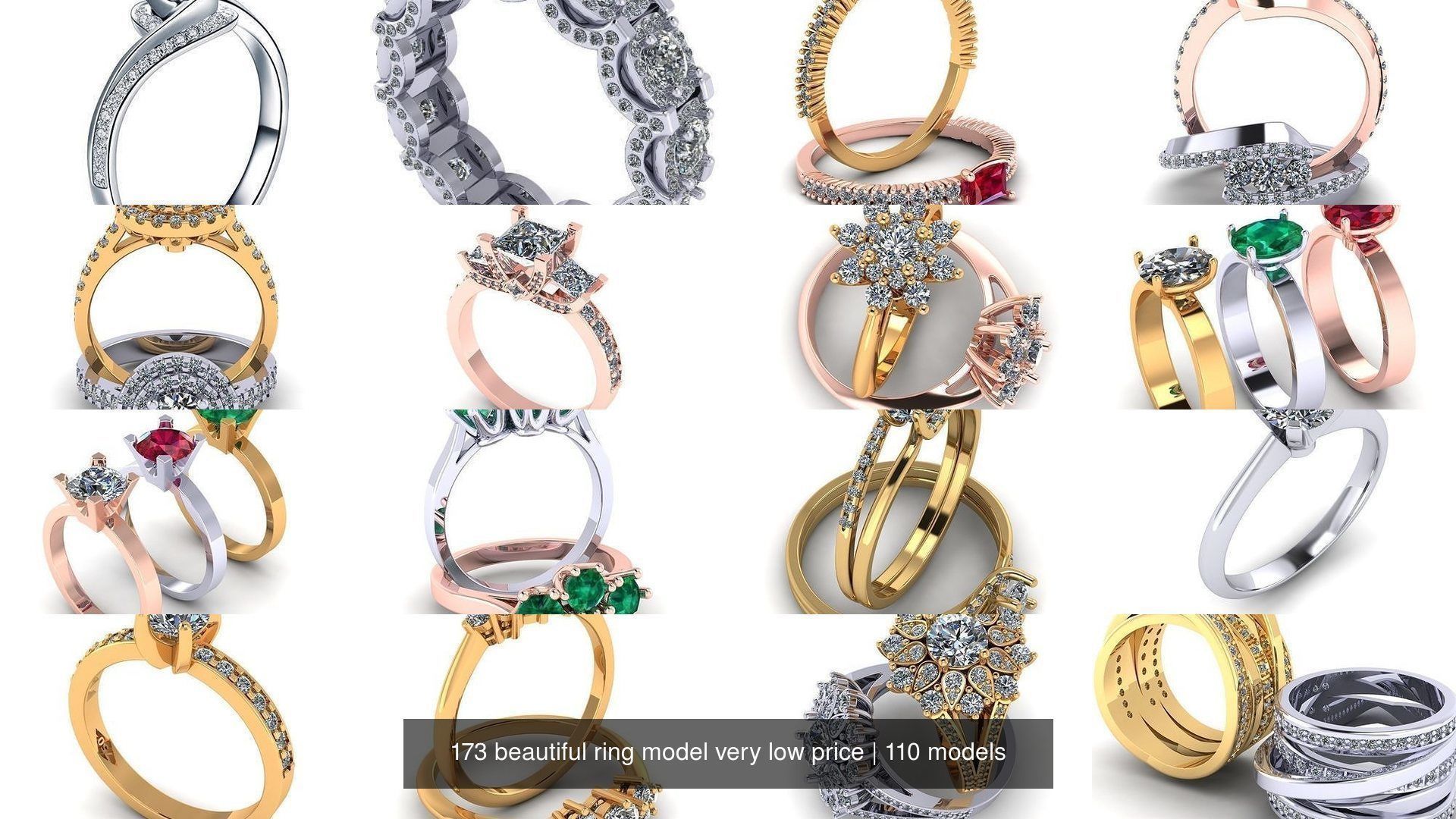 173 beautiful ring model very low price 3D Model Collection_345
