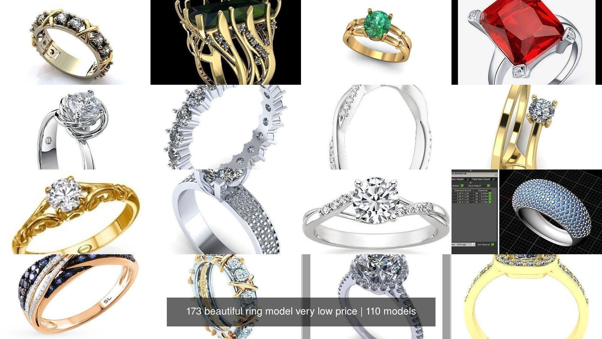 173 beautiful ring model very low price 3D Model Collection_223