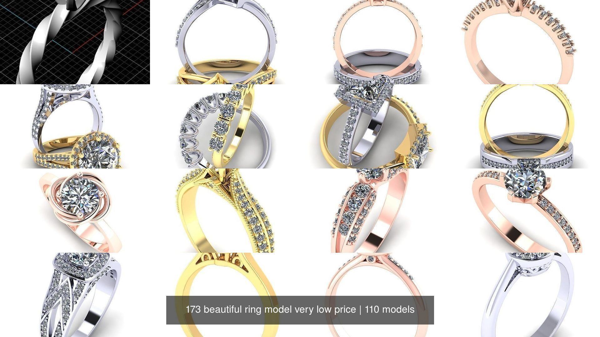 173 beautiful ring model very low price 3D Model Collection_393