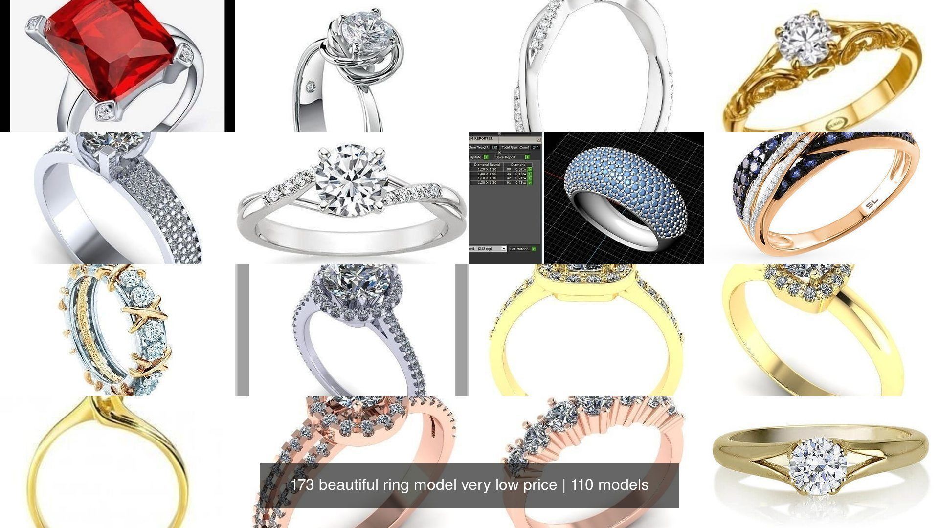 173 beautiful ring model very low price 3D Model Collection_211