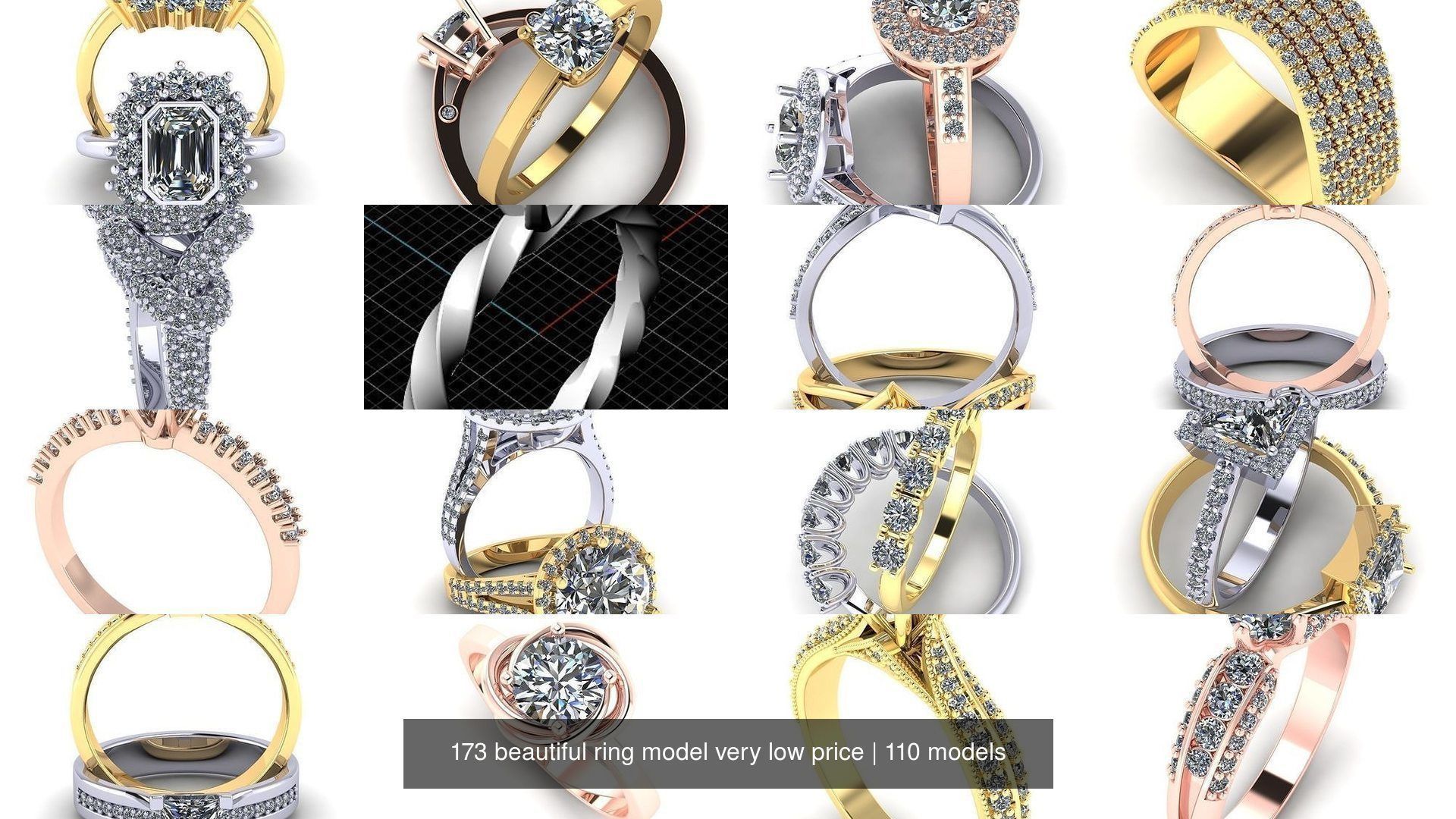 173 beautiful ring model very low price 3D Model Collection_384