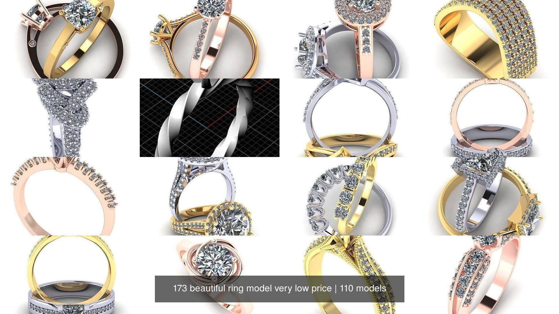 173 beautiful ring model very low price 3D Model Collection_432