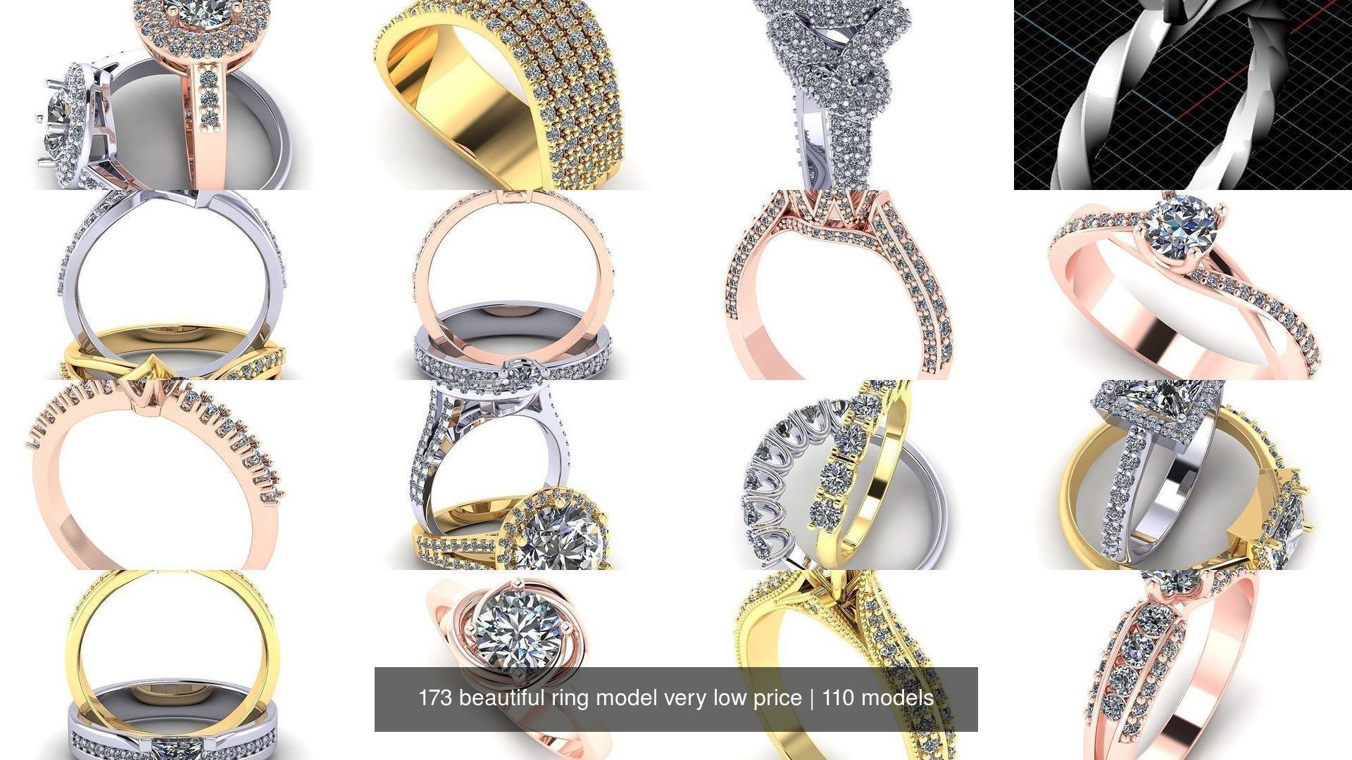 173 beautiful ring model very low price 3D Model Collection_473