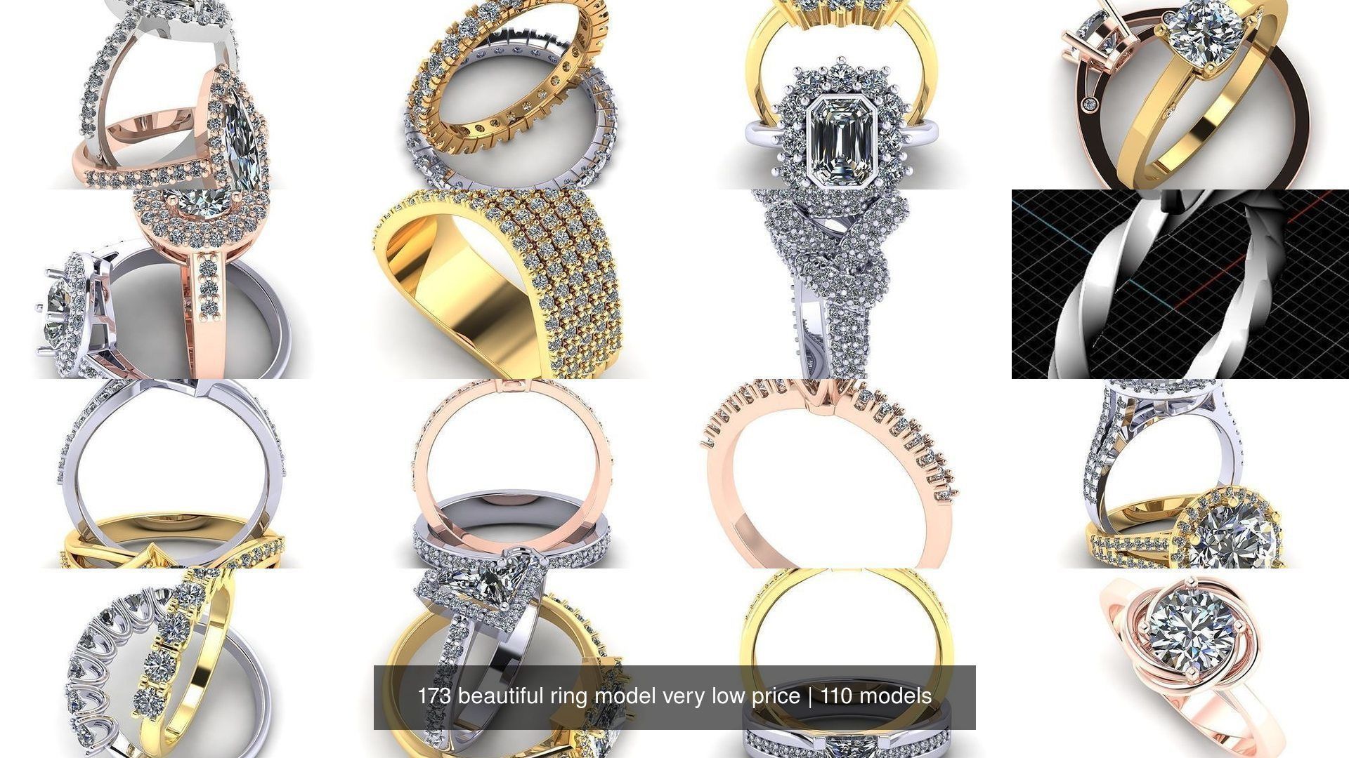 173 beautiful ring model very low price 3D Model Collection_376