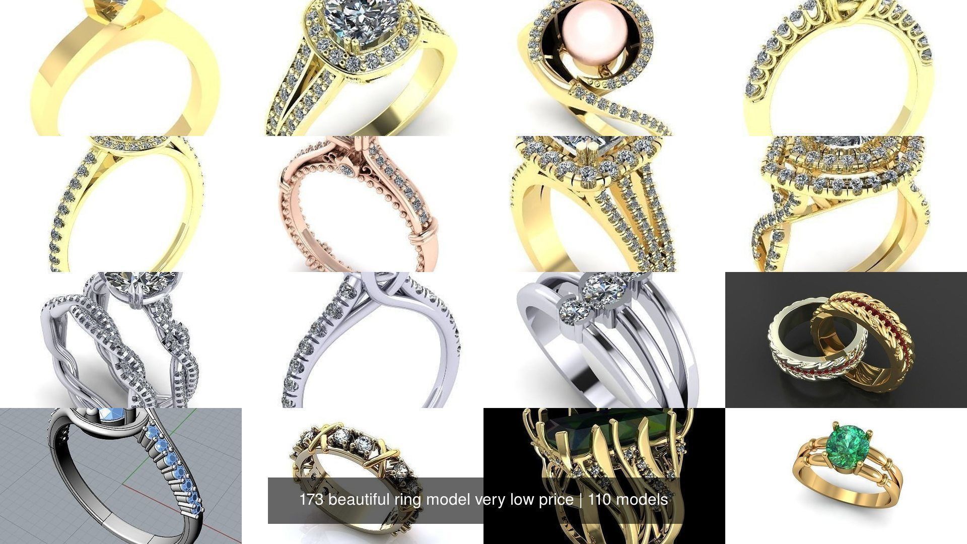 173 beautiful ring model very low price 3D Model Collection_157
