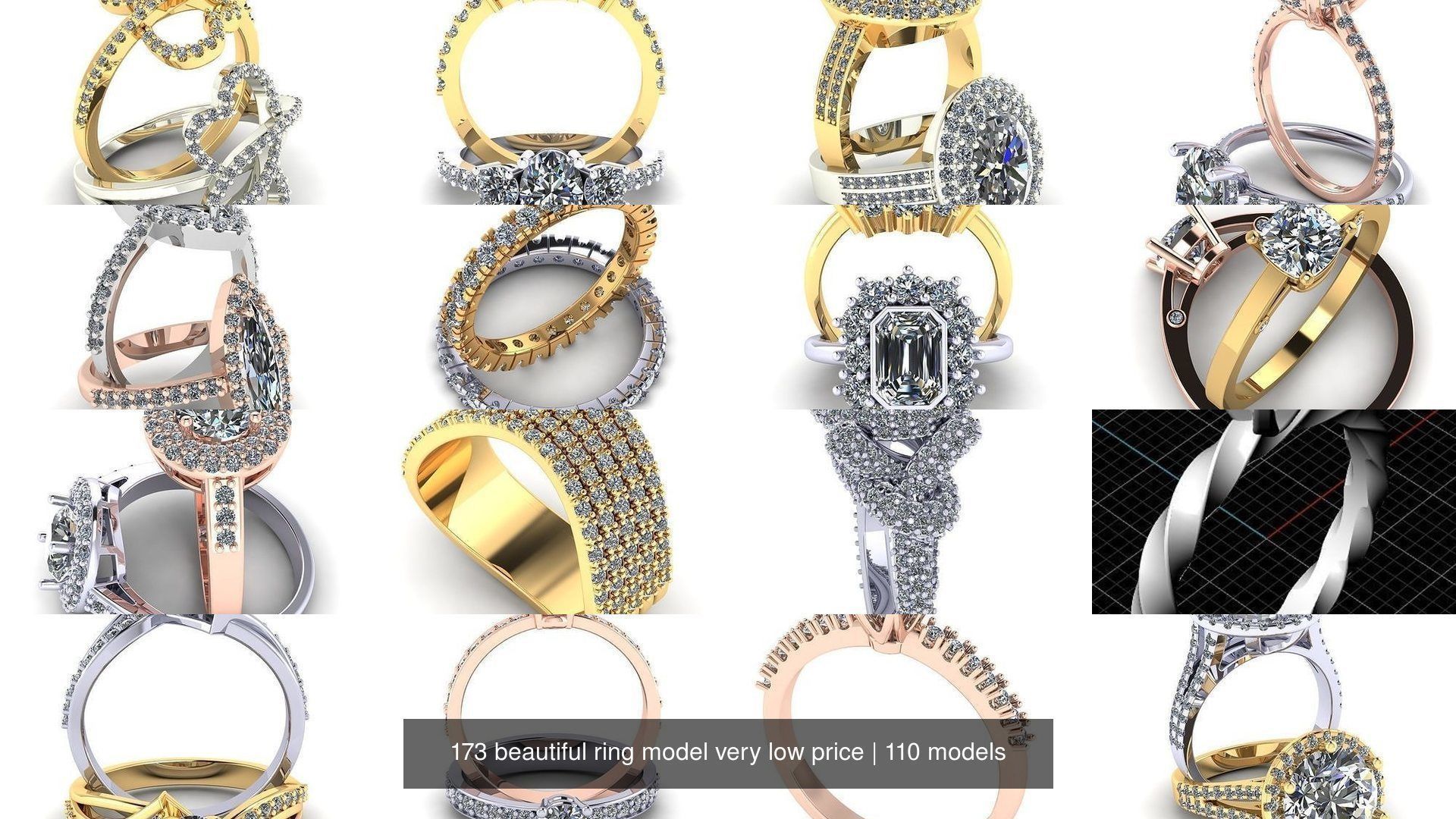 173 beautiful ring model very low price 3D Model Collection_385